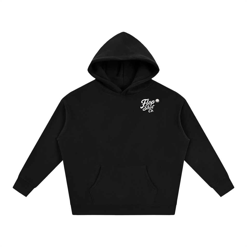 Custom Fleeced Flop Shot Golf Hoodie-Black